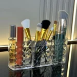 Cosmetic Diamond Brushes Holder Organizer