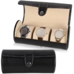 3 Slots Leather Watch Box Organizer