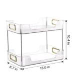 Acrylic Double Layer Makeup Organizer - Image 3