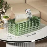 Acrylic 2 in 1 Tissue Box and Storage Organizer - Image 3