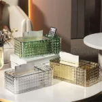 Acrylic 2 in 1 Tissue Box and Storage Organizer - Image 4
