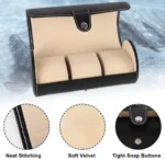 3 Slots Leather Watch Box Organizer - Image 2
