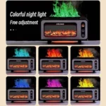 Retro 7 Color Fireplace Flame Aromatherapy Air Humidifier - Image 3