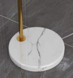 Modern Gold Arc Floor Lamp with Marble Base – Adjustable Metal Standing Lamp - Image 5