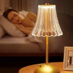 Metal Brass Crystal Table Lamp Best Quality Rechargeable