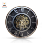 Imported Resin Printed Glass With Moving Gears Clock - Image 2