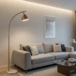 Nordic Arc Metallic Adjustable Floor Lamp