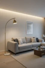 Nordic Arc Metallic Adjustable Floor Lamp