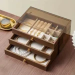 3 layer Wooden Jewellery Box with Drawers