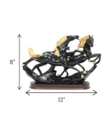 Black 3in1 Horse Statue For Home Decor - Image 2