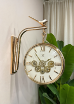 Imported Gears Moving Double Sided Clock