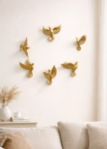 6Pc Golden Flying Birds