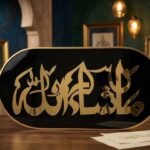 Masha'Allah Islamic Wall Art – Qalma & Lauh-e-Qurani | Gold Calligraphy